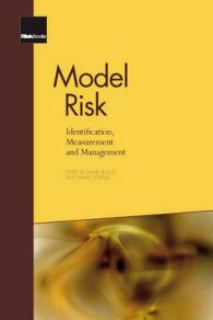 Model Risk: Identification， Measurement and Management -- Paperback