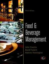 Food and Beverage Management : For the Hospitality, Tourism and Event Industries
