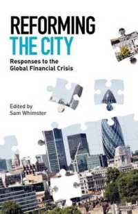 Reforming the City : Responses to the Global Financial Crisis
