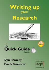 Writing Up Your Research : Quick Guide （2ND）