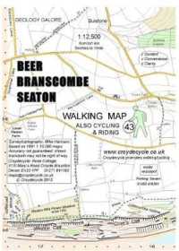 Beer Branscombe Seaton Walking Map (walking map) （3RD）