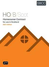 Homeowner Contract for use in Scotland: (HO/B/Scot 2021)