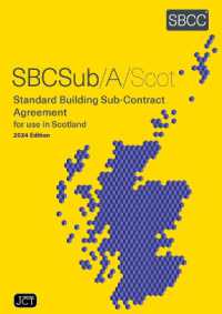 Standard Building Sub-Contract Agreement for use in Scotland (SBCSub/A/Scot 2024)