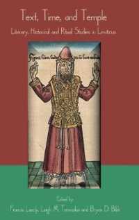 Text, Time, and Temple : Literary, Historical and Ritual Studies in Leviticus