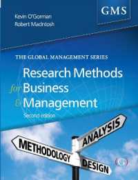 Research Methods for Business and Management : a guide to writing your dissertation (Global Management Series) （2ND）