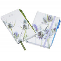 2020 Pocket Diary Set : Beautiful pocket diary with pen plus notebook with pen, pocket and elastic tie (Dairy Diary)