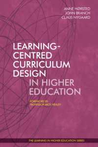 Learning-Centred Curriculum Design in Higher Education (Learning in Higher Education)