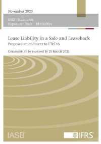 Exposure Draft—Lease Liability in a Sale and Leaseback : Proposed amendments to IFRS 16