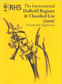 International Daffodil Register & Classified List (2008) Seventeenth Supplement