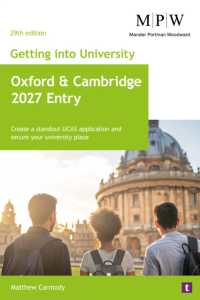 Getting into University: Oxford and Cambridge 2027 Entry : Create a Standout UCAS Application and Secure Your University Place （29TH）