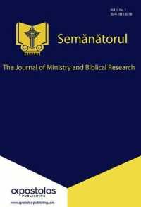 Semanatorul (The Sower): Volume 1 Issue 1 : The Journal of Ministry and Biblical Research
