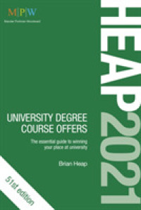 Heap 2021: University Degree Course Offers -- Paperback / softback