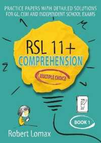 RSL 11+ Comprehension, Multiple Choice : Book 1 (Rsl 11+ Comprehension, Multiple Choice)
