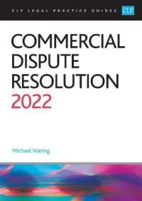Commercial Dispute Resolution 2022 : Legal Practice Course Guides (Lpc) -- Paperback / softback （Revised ed）