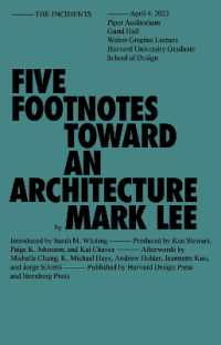 Five Footnotes toward an Architecture (Sternberg Press / the Incidents)
