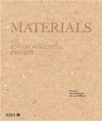 Materials : An environmental primer