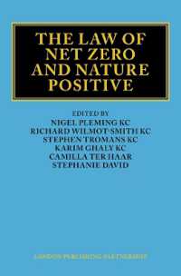 The Law of Net Zero and Nature Positive