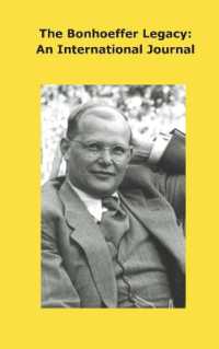Bonhoeffer Legacy : An International Journal - Volume 8 Issue 2