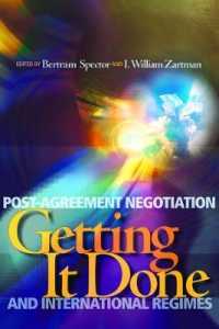 Getting it Done : Post-Agreement Negotiation and International Regimes