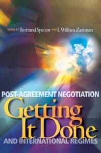 Getting it Done : Post-Agreement Negotiation and International Regimes