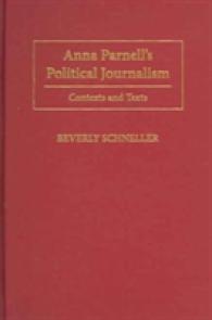 Anna Parnell's Political Journalism : A Critical Edition (Irish research studies)