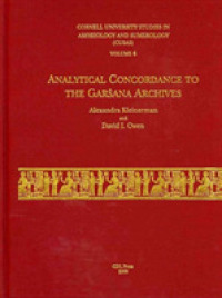 CUSAS 04 : Analytical Concordance to the Garšana Archives (Cusas)