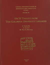 CUSAS 16 : Ur III Tablets from the Columbia University Libraries (Cusas)