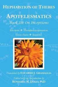 Apotelesmatics Book III : On Inceptions