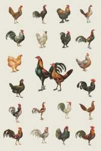Chicken Paradise Field Journal Notebook， 50 pages/25 sheets， 4x6 (Poetose Notebooks)