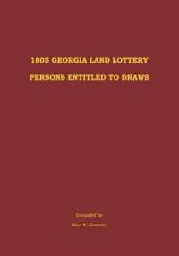 1805 Georgia Land Lottery Persons Entitled to Draws