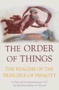 The Order of Things : The Realism of the Principle of Finality
