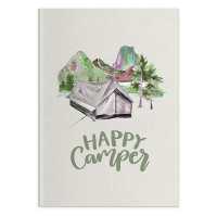 Camping Journal Log Book & RV Trip Planner, Happy Camper : Campsite Caravan Holiday Record & Adventure Travel Notebook