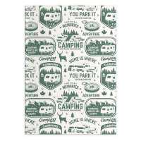 Camping Journal Log Book & RV Trip Planner, Camper Green : Campsite Caravan Holiday Record & Adventure Travel Notebook