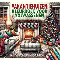 Vakantiehuizen Kleurboek voor Volwassenen : Feestelijke Gezellige Huizen voor Kersttijd en Winterfeestdagen
