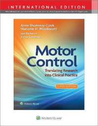 運動制御：基礎科学と臨床（第６版）<br>Motor Control : Translating Research into Clinical Practice -- Paperback / softback （Sixth, Int）