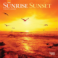 Sunrise Sunset 2020 Mini Wall Calendar