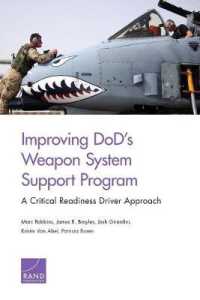 Improving DoD's Weapon System Support Program : A Critical Readiness Driver Approach