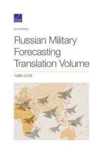 Russian Military Forecasting Translation, 2018, Volume 1999