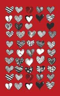 Cannabis Rating Journal - Hearts I : 5 X 8 200 Page:100 Sheet Blank Form Discreet THC CBD Cannabis Rating, Heart
