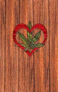Cannabis Rating Journal - Love the Leaf : 5 X 8 200 Paget Blank Form THC CBD Cannabis Rating with Wood Grain Love the Leaf