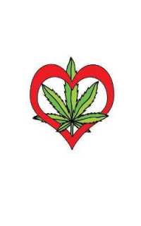 Cannabis Rating Journal - Love the Leaf I : 5 X 8 200 Page-100 Sheet Blank Form THC CBD Cannabis Rating with Cool Love the Leaf Image