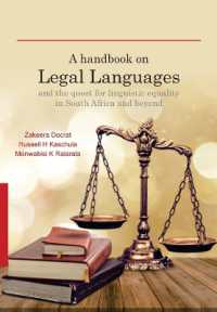 A Handbook on Legal Languages and the Quest for Linguistic Equality in South Africa and Beyond: Volume 3 (New Frontiers in Forensic Linguistics)