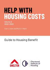 Help with Housing Costs: Volume 2 : Guide to Housing Benefit， 2022-23