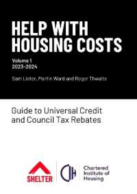 Help with Housing Costs: Volume 1 : Guide to Universal Credit & Council Tax Rebates, 2023-24