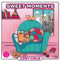Sweet Moment - Cosy Colo : A creative colouring book to unwind with adorable animals and cosy moments