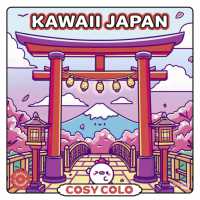 Cosy Colo - Kawaii Japan : A creative colouring book to explore the cosy charm of Japan — from cherry blossoms to karaoke, bento feasts to onsen bliss!