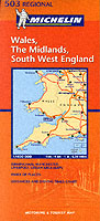 GREAT BRITAIN WALES - WEST COUNTRY -MIDLANDS 11503 (CARTES REGIONALES)
