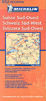 SWITZERLAND SOUTH WEST GENEVE LAUSANNE NEUCHATEL FRIGOURG SION 11552 (CARTES REGIONALES)