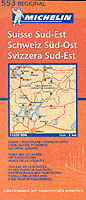 SWITZERLAND SOUTH EEAST ST MORITZ LUGANO 11553 (CARTES REGIONALES)