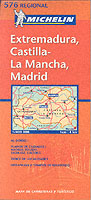 SPAIN CENTRE EXTREMADURA CASTILLA LA MANCHZA MADRID 11576 (CARTES REGIONALES)